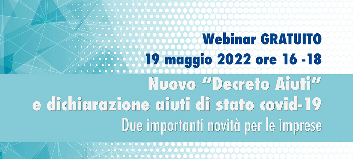 Decreto Aiuti Webinar Gratuito