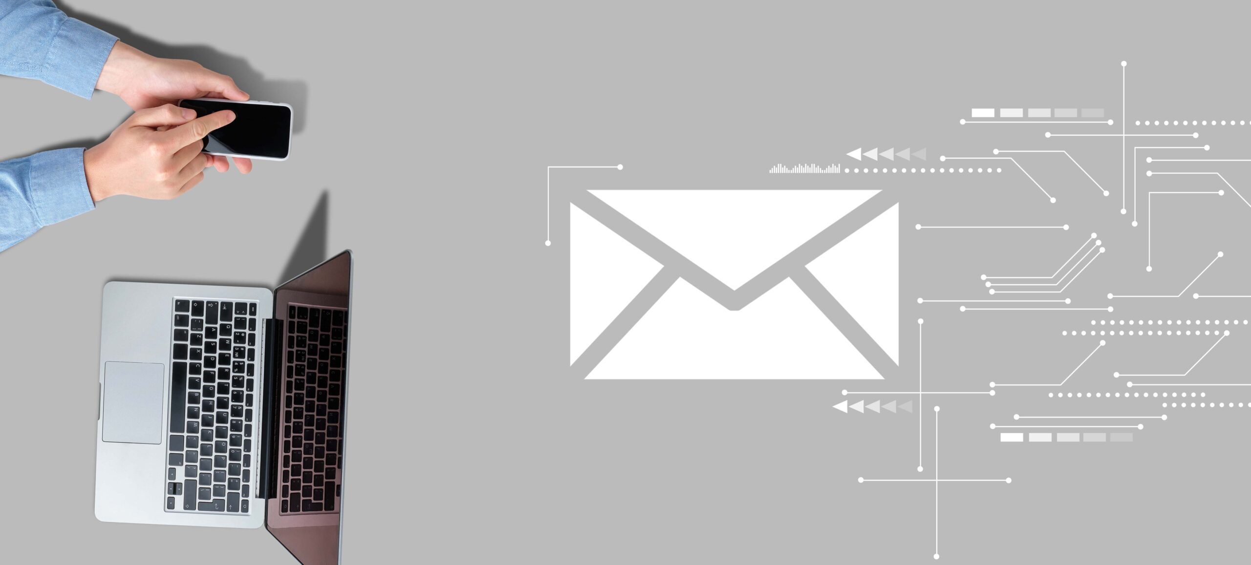 The concept of using email and messaging